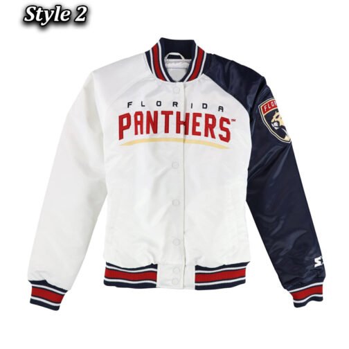 Florida Panthers Hometown Varsity Satin Jacket - Image 2