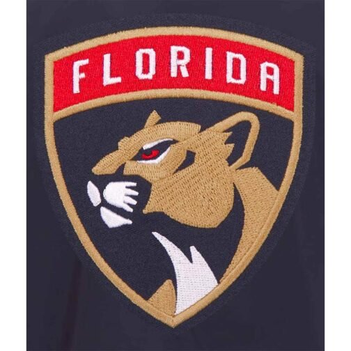 Navy Florida Panthers Nylon Lightweight Bomber Jacket - Image 3