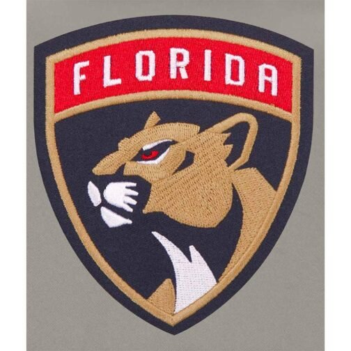 Florida Panthers Youth Poly-Twill Navy and Gray Jacket - Image 3