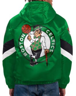 Force Play Boston Celtics Kelly Green Hoodie Half-Zip Jacket