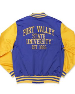 Fort Valley State Wildcats Blue and Gold Jacket