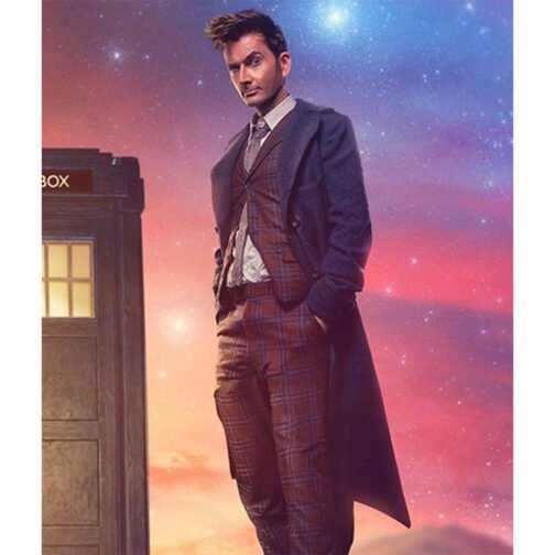 Fourteenth Doctor Who Wool Trench Coat - Image 15
