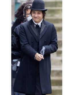 Frank Dillane The Essex Serpent Blue Double Breasted Coat