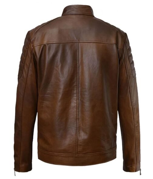Boss Level Frank Grillo Brown Leather Jacket - Image 3