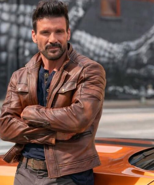 Boss Level Frank Grillo Brown Leather Jacket - Image 8