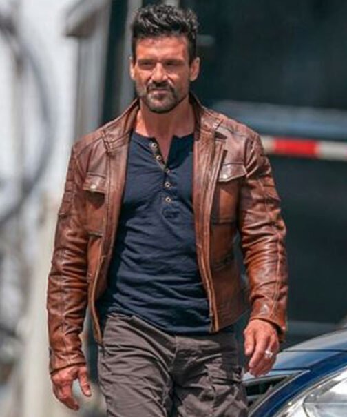 Boss Level Frank Grillo Brown Leather Jacket - Image 9