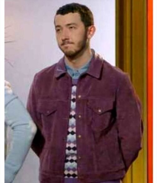 Claim to Fame Frankie Jonas Purple Suede Jacket - Image 6