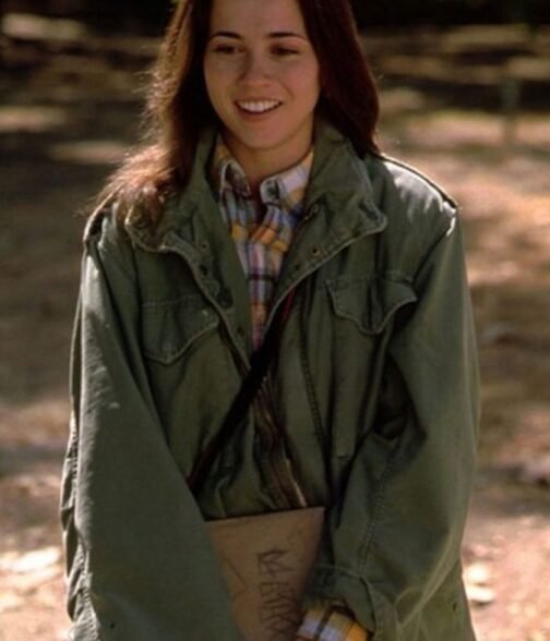Freaks and Geeks Linda Cardellini Green Military Jacket - Image 5