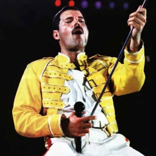 Freddie Mercury Yellow Leather Jacket - Image 5