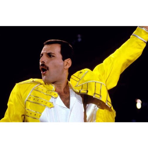 Freddie Mercury Yellow Leather Jacket - Image 6