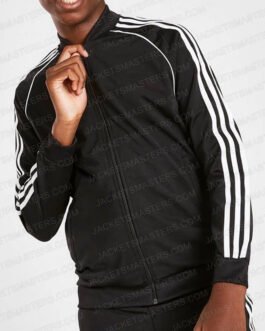 Bee Crazy Fredo Bang Black Fleece Track Jacket
