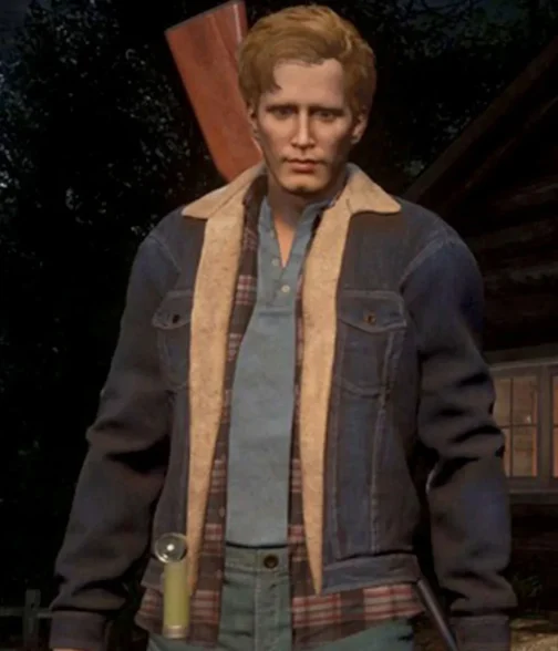 Tommy Jarvis Friday The 13th Shearling  Denim Jacket - Image 4