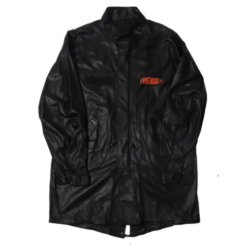 Friends Vlone Leather Coat - Image 3