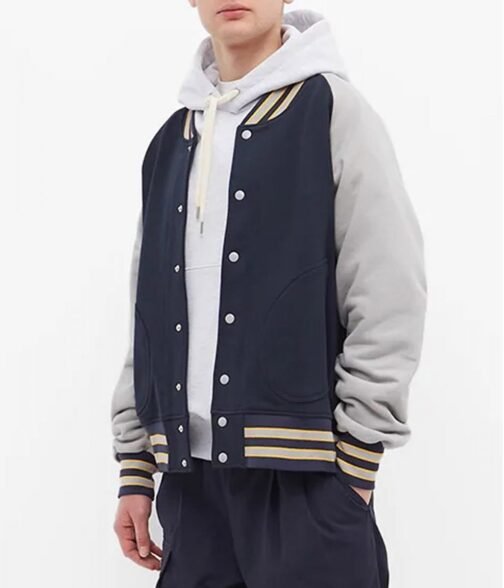 Varsity Mild Old-School Style Full Snap Jacket - Image 4