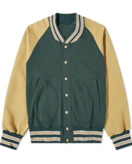 Varsity Mild Old-School Style Full Snap Jacket