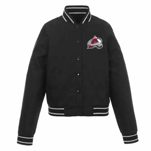 Colorado Avalanche Black Poly-Twill Jacket - Image 2