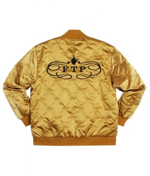 FTP Diamond Quilted Satin Jacket - Image 3