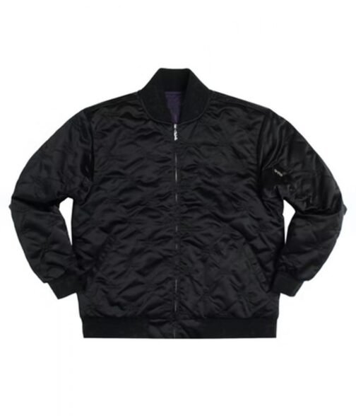 FTP Diamond Quilted Satin Jacket - Image 2