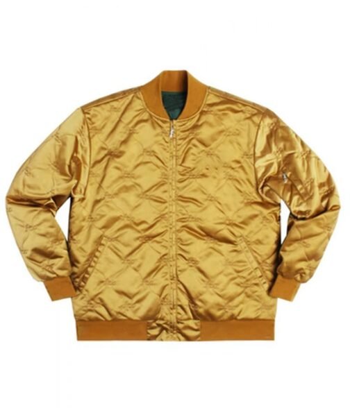FTP Diamond Quilted Satin Jacket