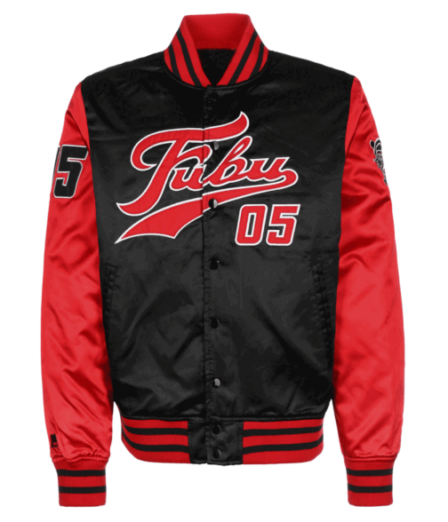 Varsity FUBU College Satin Jacket - Image 3