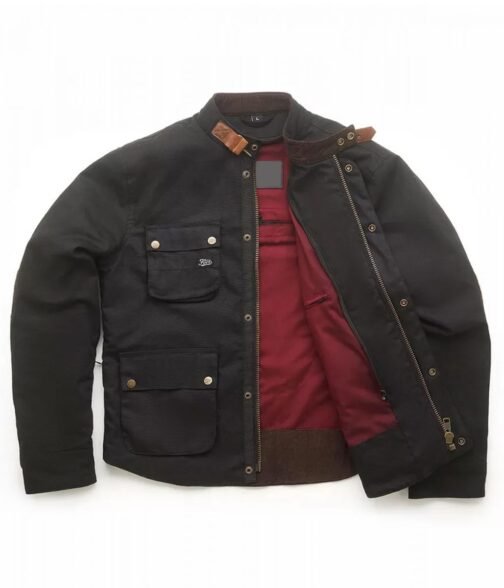 Fuel Division 2 Motorcycle Cotton Green Jacket - Image 6