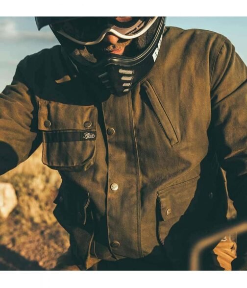 Fuel Division 2 Motorcycle Cotton Green Jacket - Image 9