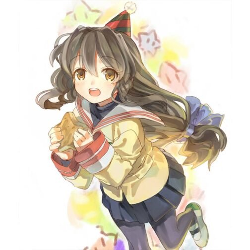 Fuko Ibuki Clannad Cotton Off White Jacket - Image 6