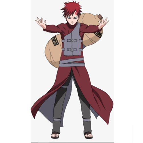 Gaara Naruto Shippuden Maroon and White Coat - Image 2