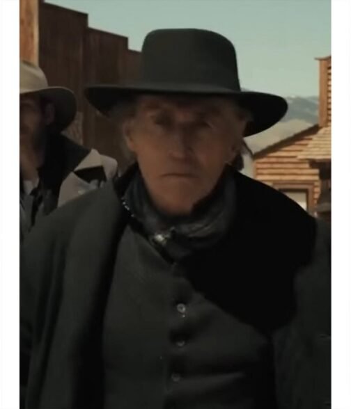 Gabriel Byrne Murder at Yellowstone City Black Wool Coat - Image 5