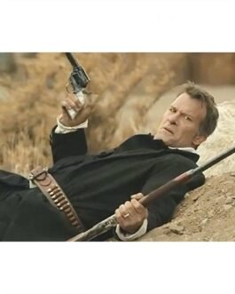 Gabriel Byrne Murder at Yellowstone City Black Wool Coat
