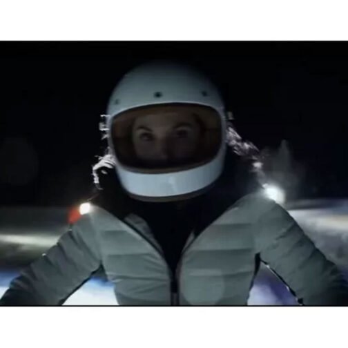 Heart of Stone Gal Gadot Puffer White Jacket - Image 15