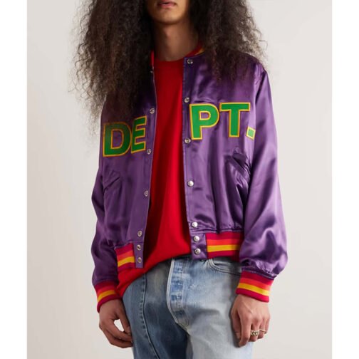 Gallery Dept. MVP Embroidered Bomber Satin Jacket - Image 6