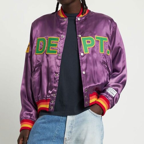 Gallery Dept. MVP Embroidered Bomber Satin Jacket - Image 3