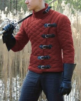 Gambeson Medieval Diamond Quilted Jacket