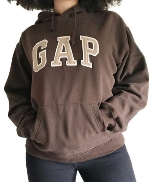 Unisex GAP Brown Pullover Hoodie