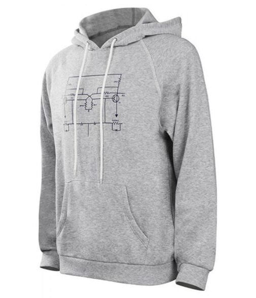 Gaten Matarazzo Stranger Things Season 4 Grey Fleece Hoodie - Image 5