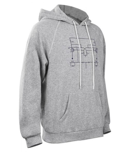 Gaten Matarazzo Stranger Things Season 4 Grey Fleece Hoodie - Image 4