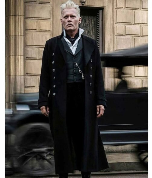 Fantastic Beasts 2 Johnny Depp Double Breasted Coat - Image 11
