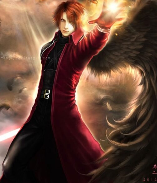 Genesis Rhapsodos FF VII Burgundy Leather Coat - Image 4