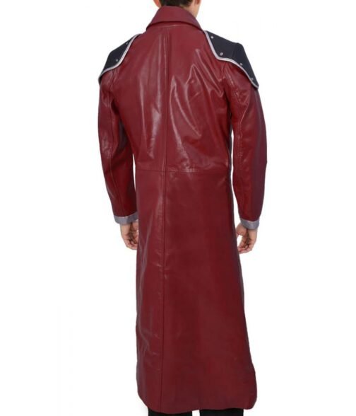Genesis Rhapsodos FF VII Burgundy Leather Coat - Image 3