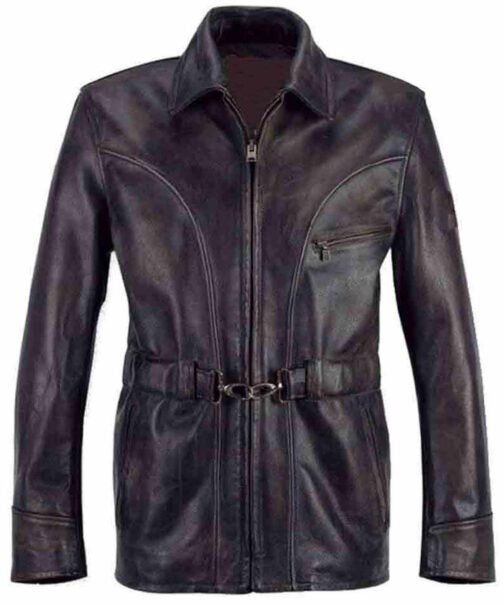 Dodge Connelly Leatherheads Brown Leather Jacket