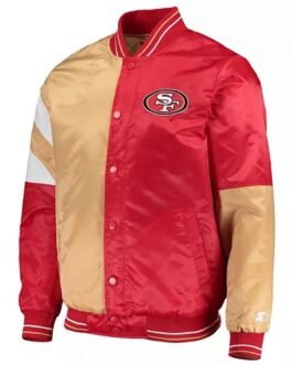 San Francisco 49ers 85 George Kittle Satin Varsity Jacket