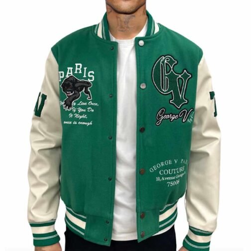 George V Panther Varsity Jacket - Image 4