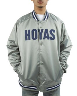 Georgetown University Gray Satin Jacket