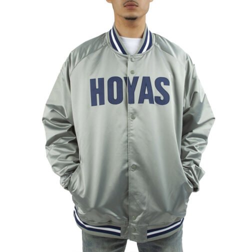 Georgetown University Gray Satin Jacket