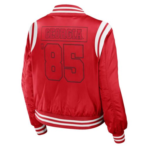 Georgia Bulldogs Red Bomber Full-Zip Jacket - Image 2