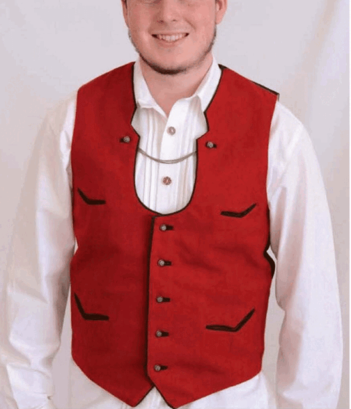 German V Pockets Wool Vest