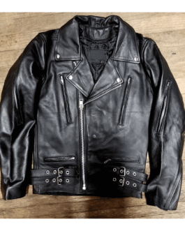 GG Allin Black Leather Biker Jacket