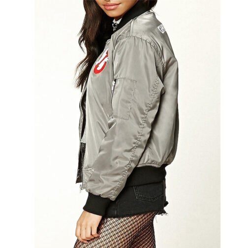 Ghostbusters Gray Bomber Jacket - Image 3