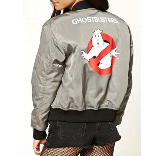 Ghostbusters Gray Bomber Jacket - Image 5
